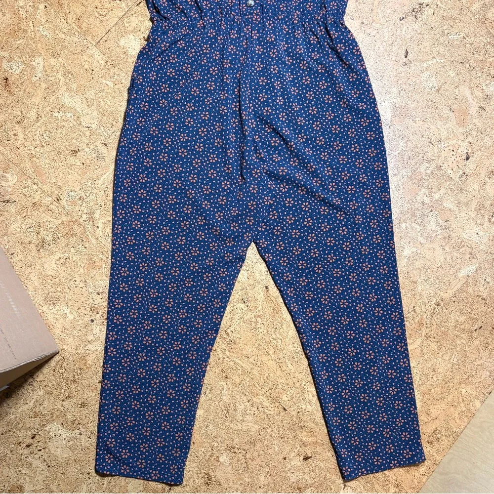 Toad&Co Sunkissed Liv SL Jumpsuit In Blue & Orange Sz M - Picture 10 of 15